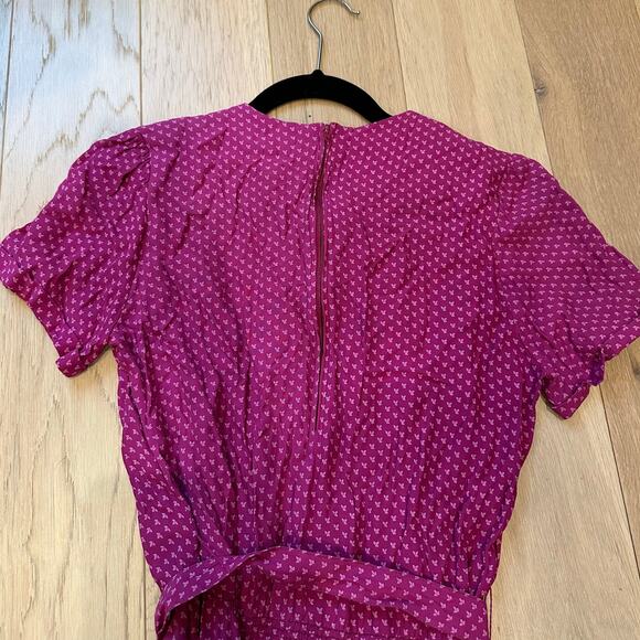 Vintage Jane Schaffhausen Belle France Pink Dress Small - Picture 5 of 10